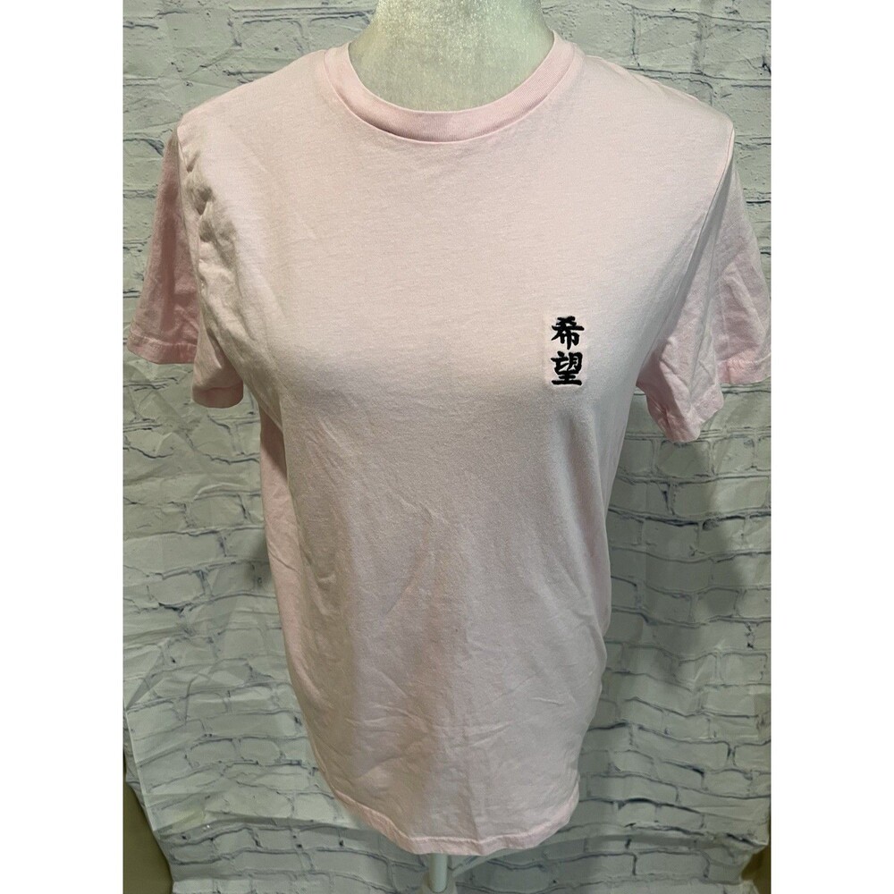 Taco Tuesday Skull & Rose Pink Cut Embroidered Rose Tshirt Small